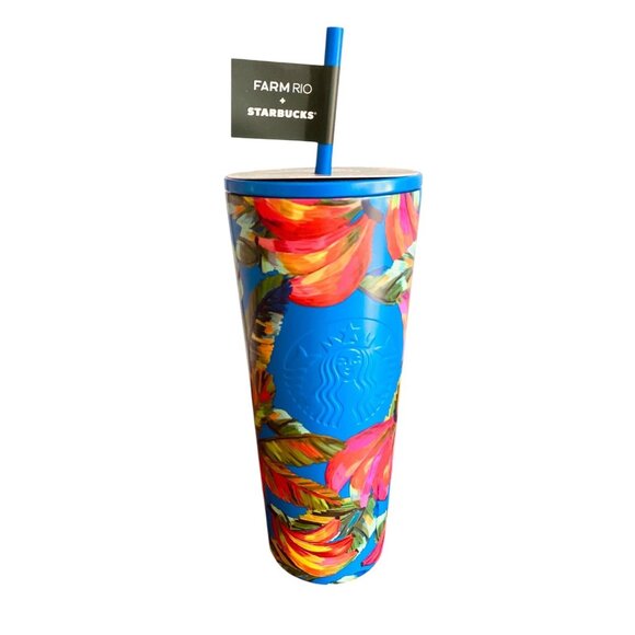 Starbucks Farm Rio Summer 2025 Tropical Blue Banana Vibrant Mix NWT 24 Oz - Picture 8 of 8